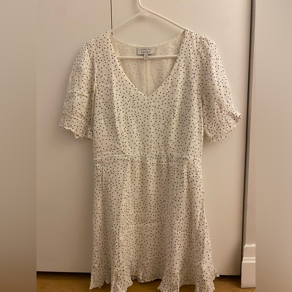 White & black dress
